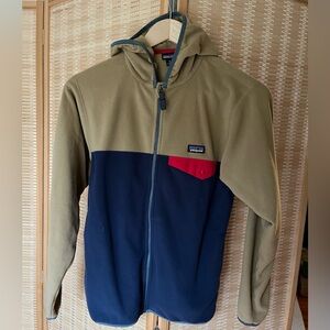 Patagonia micro snap hooded Fleece Jacket 14 XL